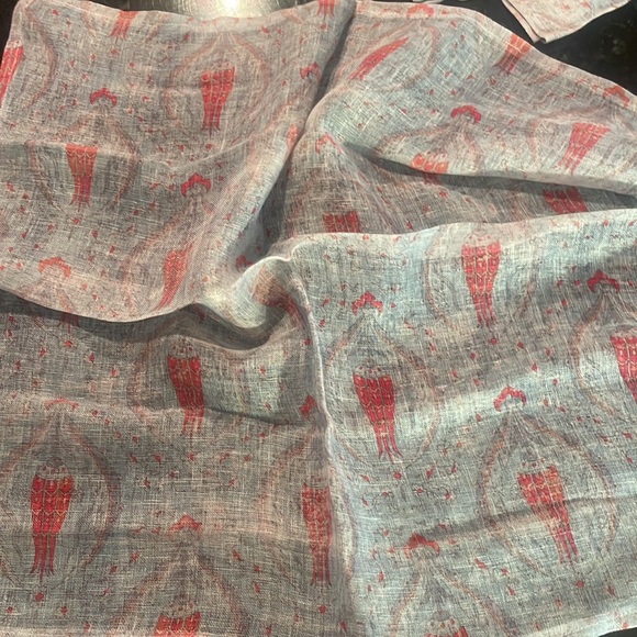 Nicolette Mayer pale blue linen napkins(3) - Picture 2 of 3